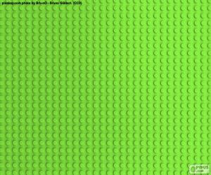 пазл LEGO зеленый опорная плита